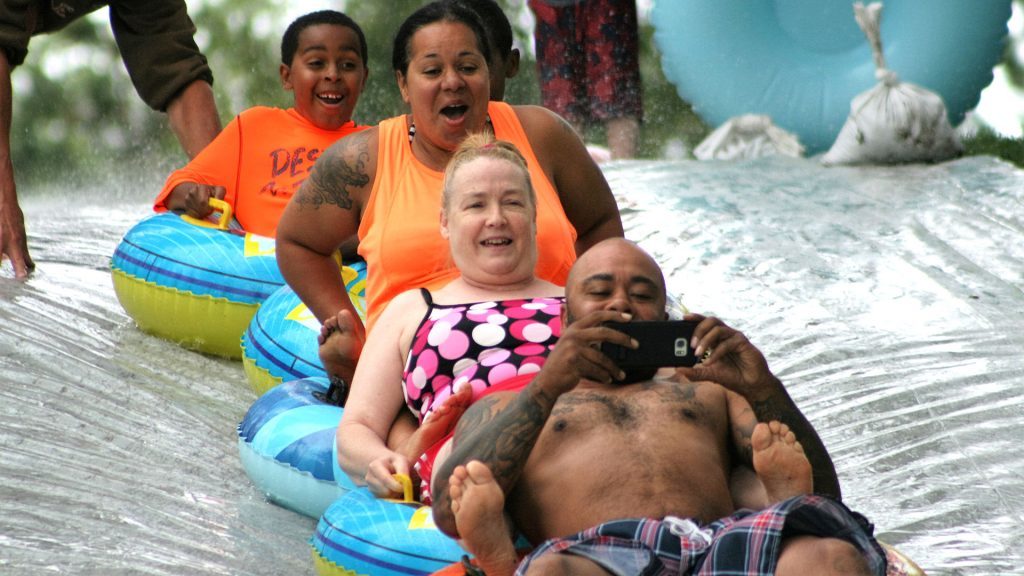 Waterslide Fun at Eagle Nest Lodge